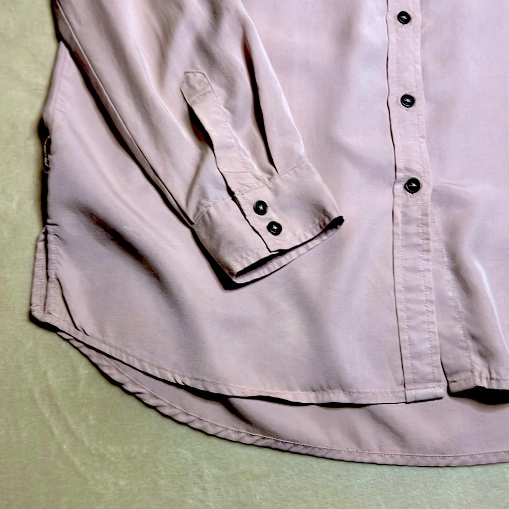 Light Pink Button-Down Women's Shirt - Picture 3 of 7